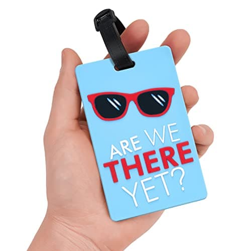ZOUIQSS Luggage Tags Pack of Two,Baggage Tags Suitcase ID Labels Business Card Holder/Travel ID Bag Tag(Glasses) — view 4