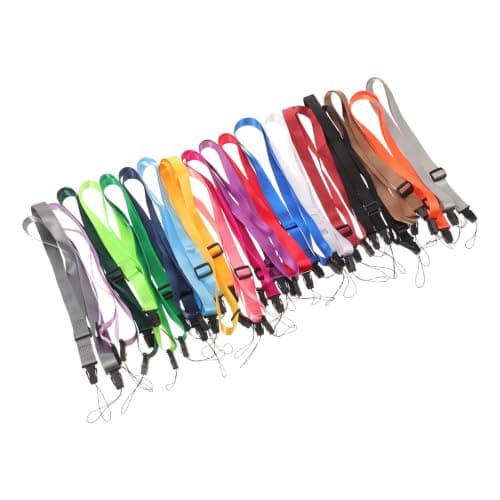 20pcs Neck Fan Lanyard with Buckle Adjustable Length Polyester Strap