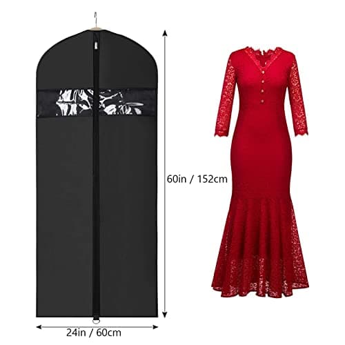 KEEGH Dress Cover Bag 60 Inch Foldable Clothes Covers Protector Bags — view 2