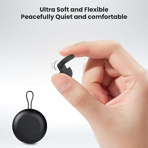 JUSTRVN Ear Plugs for Sleeping, 2 Pairs of Reusable Earplugs for Noise Reduction 25dB-30dB with 8 Ear Tips, Soft Hearing Protection EarPlugs for Concert,Noise Sensitivity, Study & Work — view 5