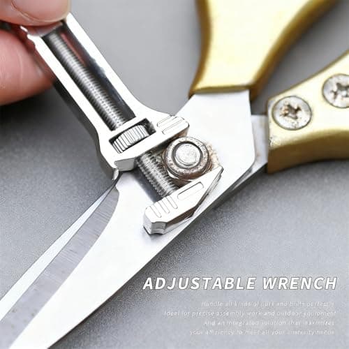 Compact Titanium Multitool, Mini Multitool Wrench with Adjustable Pocket Wrench, Bottle Opener, Nail Puller & EDC Multi-Tool for Camping, Hiking, Travel (4) — view 3