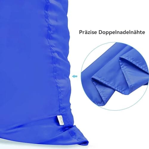 OTraki 2 Pack Travel Laundry Bag, 50x60cm Drawstring Laundry Bag for Dirty Clothes Foldable Storage Bag Toys Dirty Clothes Bag for Hamper Basket Home College Dorm Camp (Blue) — view 5