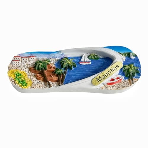 Flip-Flop Ocean View Style Mauritius Fridge Magnet Souvenir Home Decoration Refrigerator Creative Hand Painted Craft Collection — view 4