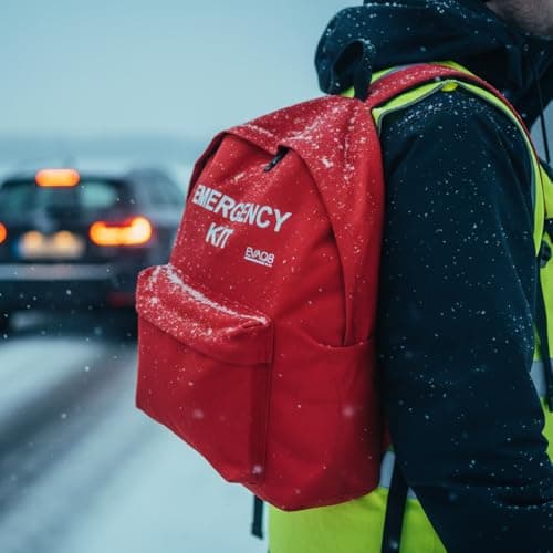 EVAQ8 Professional Winter Car Survival Kit - 20-Piece Vehicle Emergency Kit with Long-Life Food, Drinking Water, Thermal Shelter, Folding Shovel, Wind-Up Torch & First Aid | Fleet & Utility Vehicles — view 6