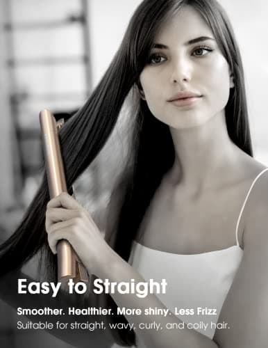 ANGENlL Nano Titanium Flat lron Hair Straightener and Curler 2 in 1 — view 4