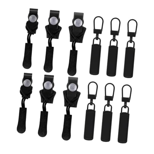 PIXZCSA Metal Zipper Repair Kit Smart Solution Durable Zipper Head Replacement for Jeans Handbags Travel Luggage Metal Repair Kit Backpack Puller — view 2