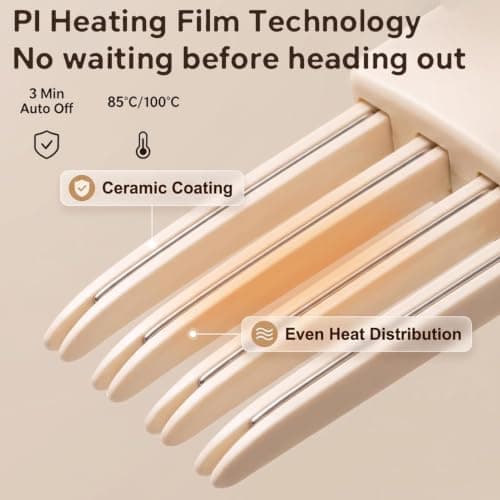 Electric Heated Hair Volume Clip,Heated Root Volumizer Clip,Portable Travel Hair Styling Tool for Flat Fine Hair, for Women (Beige) — view 5