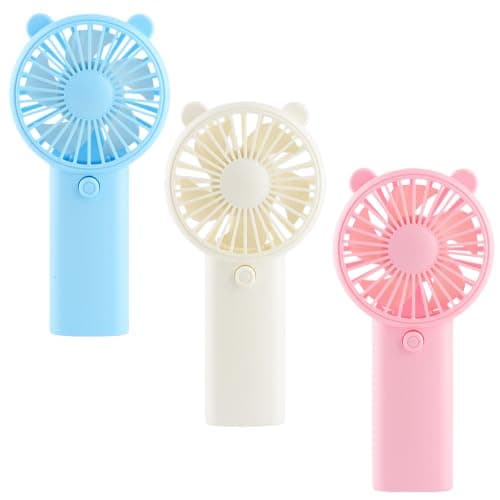 dididudi Mini Hand Fan 3 Pack Cooling Fans Compact Pocket Handheld Fan with Cute Cat Ears Light Quiet Battery Powered Small Mini Hand Held Fans for Camping Hiking Beach Festival Summer Presents