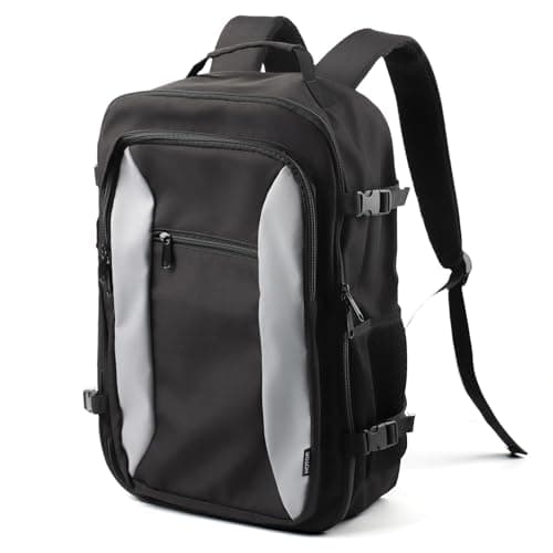 HOTOR Travel Backpack - Carry-On Backpack for Men & Women, Internal Luggage Straps & Waterproof Pocket, Perfect for Travel Essentials, Work, Commuting, 20.0 x 29.0 x 33.0cm, Black