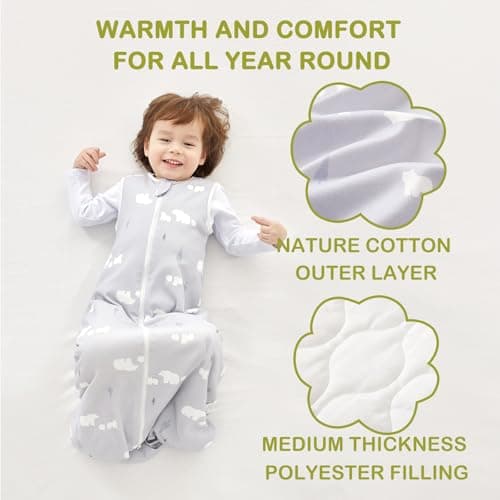 Nivolltha Baby Sleeping Bag 1.5 TOG Cotton Bear L — view 3