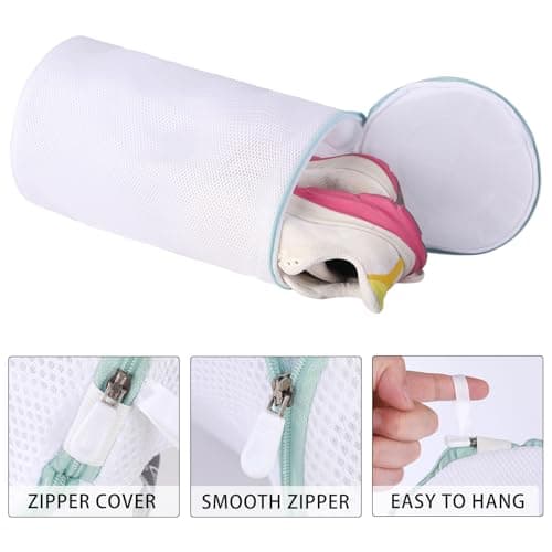 Kimmama Trainer Washing Machine Bag, Shoe Washing Bag, White, 2Pcs — view 4