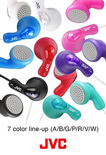 JVC Gumy In-Ear Wired Headphones Earphones Compatible with iPod, iPhone, Samsung - Red — view 3