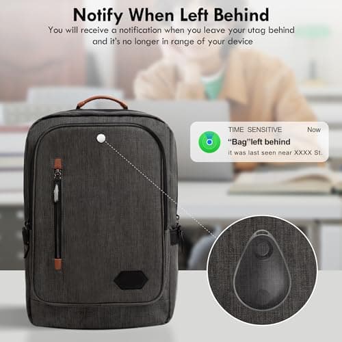 UtagPro GPS Tracker Hidden, Bluetooth Tracker Works with Apple Find My (iOS only), Waterproof, Lost Mode, No Monthly Fee, Mfi Certified, Suitable for Clothing, Shoes, Backpack, Luggage, Keys (Black) — view 5