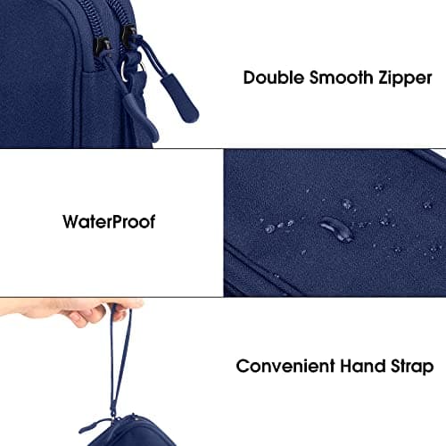 Arae Travel Essentials Electronic Organizer Double Layer - Dark Blue, M — view 4