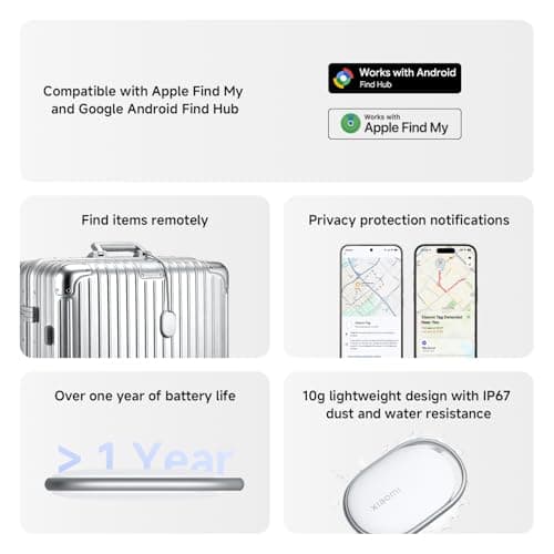 Xiaomi Smart Tag, Item Tracker, IP67 Waterproof, 1 year battery, 1 Pack — view 2