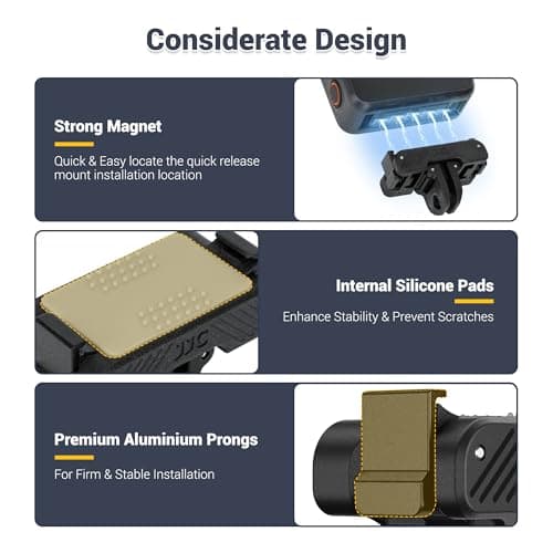 JJC Osmo Nano Action 6 Magnetic Mount Quick Release Adapter Accessories — view 6