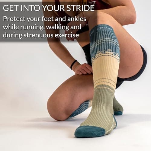 360 RELIEF Compression Socks for Women & Men - 15-20 mmHg Travel Flight Socks – Graduated Support - Ideal for Running, Cycling & during Maternity - S/M, Brown with Laundry Bag — view 5