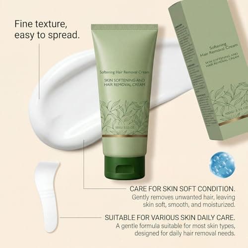 Lumivona Natural Gentle Hair Removal Cream, Lumivona Natural Intimate Hair Removal Cream, Fast-Acting Depilatory for Women, Leg Depilatory for Smooth, Hydrated Results with Shea Butter (1PCS) — view 5