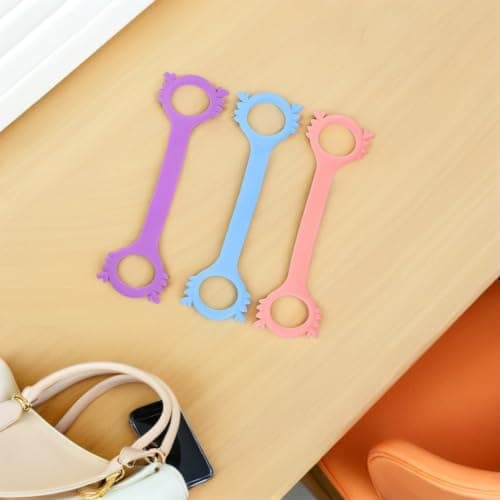 3pcs Figure 8 Resistance Band for Fitness Travel Silicone Pink — view 6
