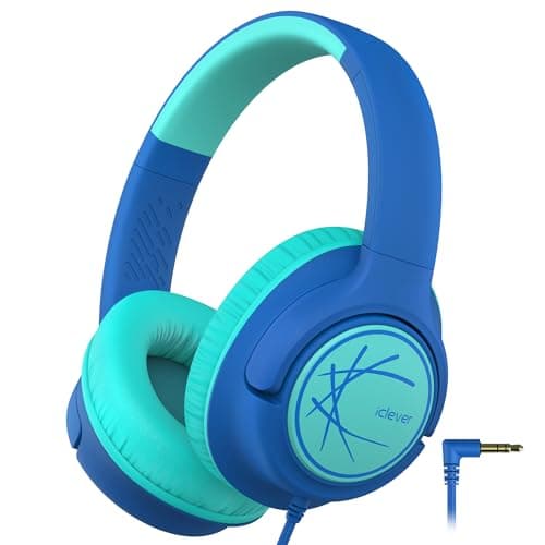 iClever HS26 Kids Headphones Wired 3.5mm, Childrens Headphones for Kids