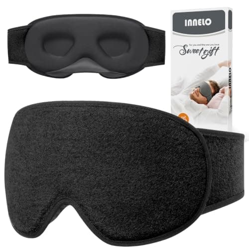 INNELO Sleep Eye Mask, Upgraded 3D Blackout Design, Ideal for Side Sleepers