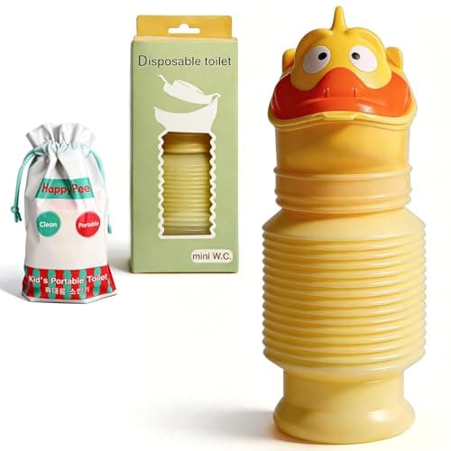 Topcloud Shrinkable Urinal, 600ml Male Female Portable Mobile Toilet Potty Pee Urine Bottle, Reusable Emergency Urinal for Camping Car Travel Traffic Jam and Queuing