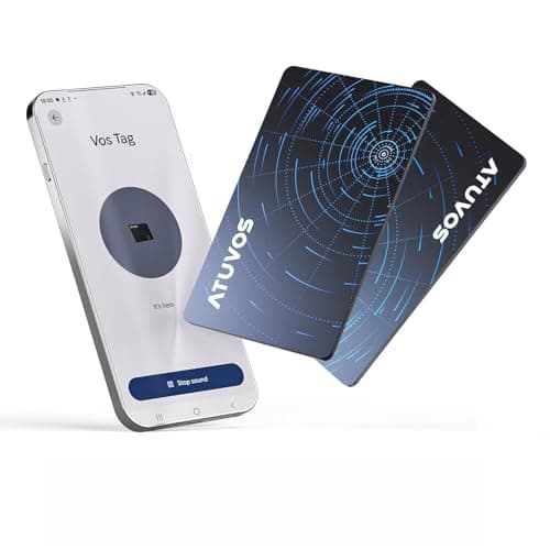ATUVOS Dual System Card Tracker 2 Pack ,Thin 0.16cm (Wireless Charging)