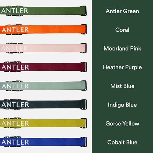 ANTLER Luggage Strap for Suitcases - Travel Accessories, Adjustable, Easy ID & Personalization, Heavy Duty & Durable, 67 in x 1.4 in, Coral Orange, Luggage Strap, Antler Classic 35mm Strap Coral — view 4