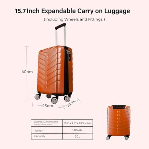 40x25x20cm Ryanair Underseat Cabin Suitcase with Removable Wheels – Soft Shell Carry On Trolle Lightweight Spinner Luggage Underseat Cabin Trolley Detachable Wheels 1626 — view 6