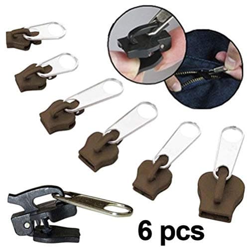 Tnfeeon Zipper Slider Repair Kit, 6-Pack Size Fit for Luggage Jackets and — view 5