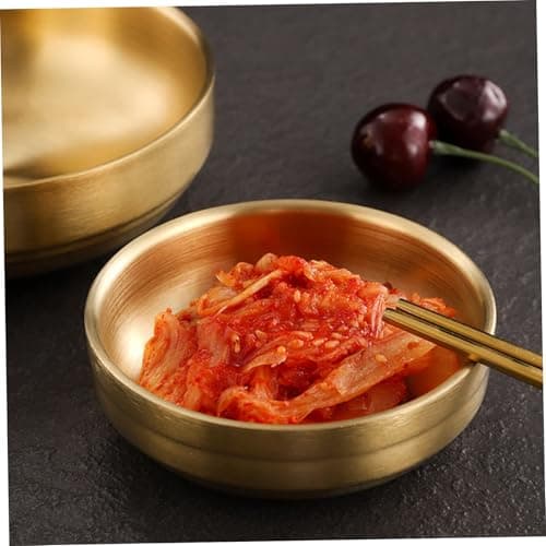 Dog Bowls, 2Pcs Gold Dog Bowls, 5.7 Inch Stainless Steel Pet, Pet Dish Set for Food, Basic — view 4