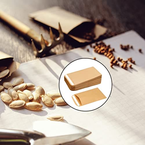 Small Brown Envelopes,Brown Little Kraft Paper Bags,6 * 10cm,50pcs — view 3