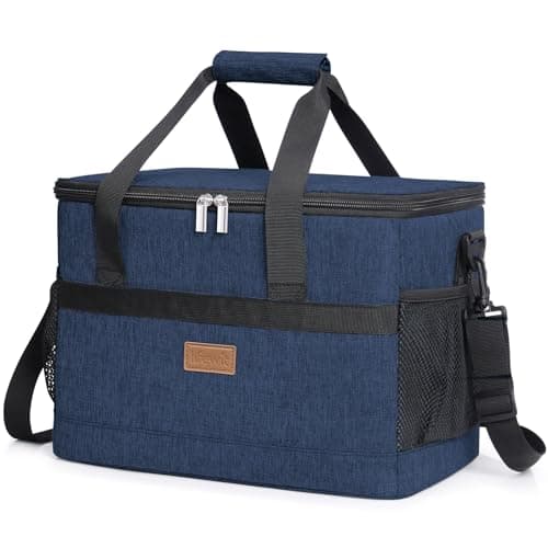 Lifewit Cooler Bag 30 Cans Collapsible and Insulated Large Lunch Bag Leakproof Soft Cooler Portable for Camping/BBQ/Family Outdoor Activities, Dark Blue