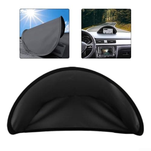 HEIBTENY Car Phone Mount Sunshade Visor Clip for Dashboard with Metal Frame and Fabric Cover Compatible with Most Smartphones — view 3