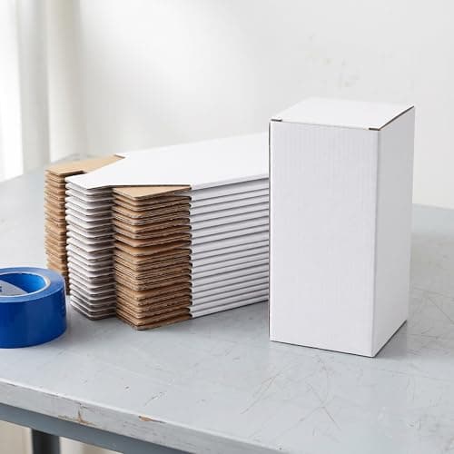 White Corrugated Divided Packing Box 10 Pack, Tool Free Assembly — view 5
