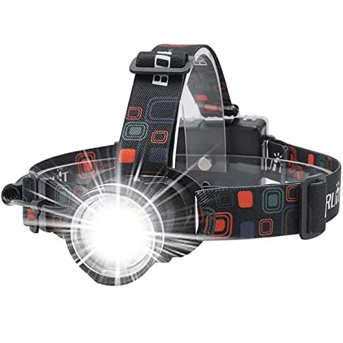BORUIT LED Head Torch with White Light, 1000 LM Head Torch Battery Powered