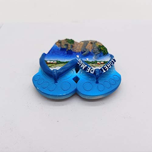 Lloret de Mar Spain 3D Flip Flop Refrigerator Magnet Resin Travel Souvenirs,Handmade Home & Kitchen Decoration Spain Fridge Magnet Collection Gift — view 5