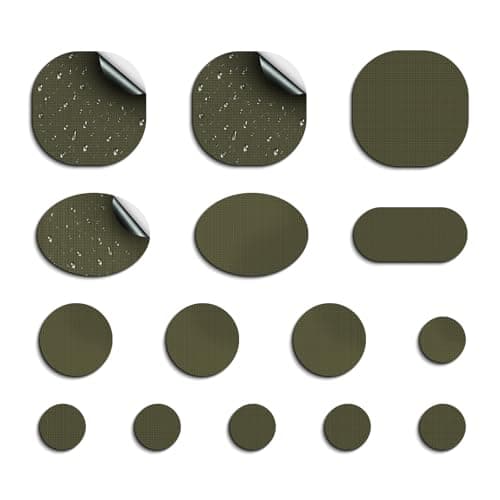 Skystuff 45pcs Nylon Repair Patches, Waterproof Self-Adhesive for Tent