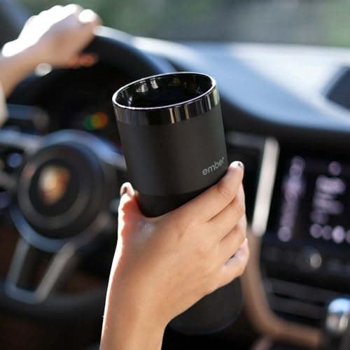 Ember Temperature Control Smart Travel Mug 2+ with Apple Find My Feature - 355 ml App-Controlled, Rechargeable Insulated Coffee Flask with Leakproof Lid - Fits Most Cup Holders - 3-hr Battery Life — view 2