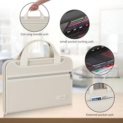 Accordion File Organizer, Fireproof Expanding File Folder with 13 Pockets — view 5