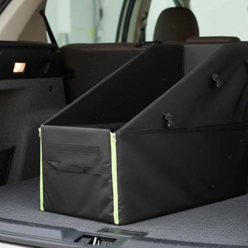 LOVIVER Storage Case Folding Bike Carrier Organizing Rectangular Box Oxford Cloth Seam Water Resistant Panel Suitable for Car Home Storage, Black, Large With Wheels — view 4