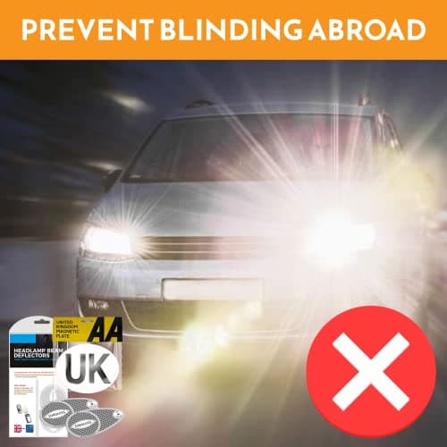 Xtremeauto 3pc European Driving Kit - Eurolites Beam Deflectors Benders Headlight Deflectors For Europe & AA Magnetic UK Sticker Plate & NF Alcohol Breathalysers - For Cars, Trucks, Vehicles France — view 6