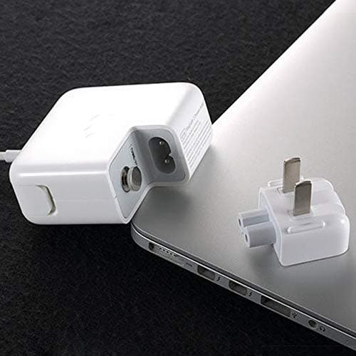 BEYEE Travel Charger Converter US Duck head Plug, Spare Connector for iPod, iPhone,iPad Tablets, Macbook AC Power Adapter (2xUS Plug) White — view 6