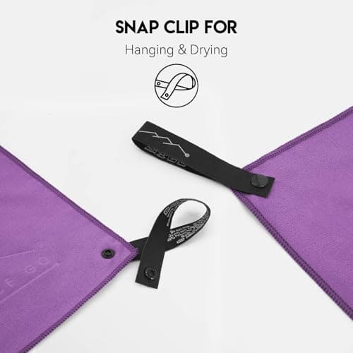 Style Slice Microfibre Towel Quick Dry Travel Beach Purple 60x30cm — view 4