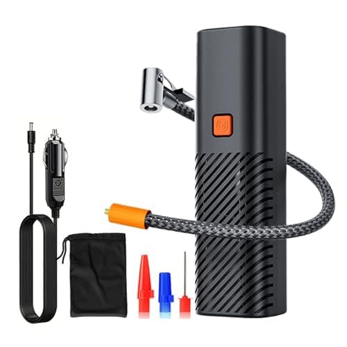 Car Tire Pump, Portable And Compact Design, 1 Set, Motorcycle Wheel Air Pump, Outdoor Tire Inflation Tool, Multi-Vehicle Compatibility, For Bikes, Motorcycles