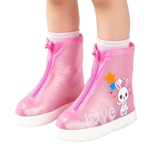 mefocou Waterproof Shoe Covers Non-Slip Clear Reusable Protector — view 6