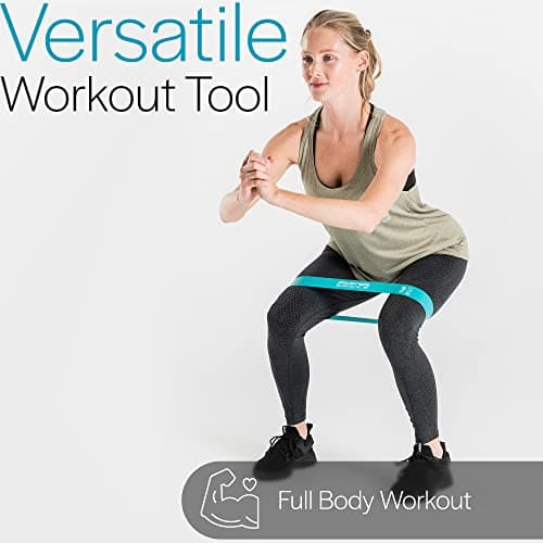 Core Balance Mini Resistance Bands Set Of 5 With Bag Small Latex Loop For Hip Legs and Glutes — view 5
