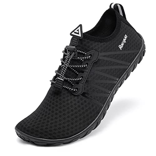 Racqua Men Women Water Shoes Quick-Dry Non-Slip Aqua Shoes Black 3