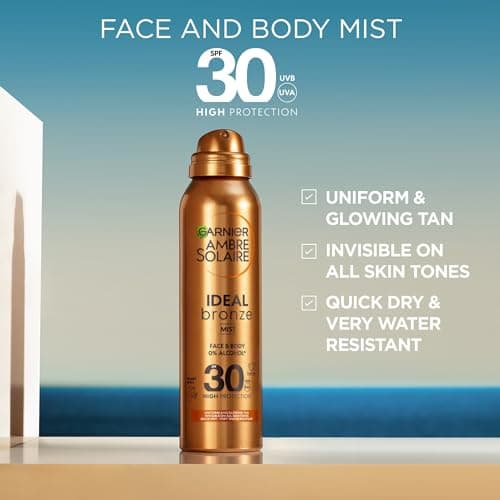 Garnier Ambre Solaire Fake Tan SPF 30 Ideal Bronze Tanning Mist 150ml — view 2