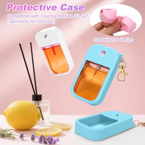 AIERSA Hand Sanitizer Spray Case Compatible with Touchland, blue, 1 FL. OZ — view 5